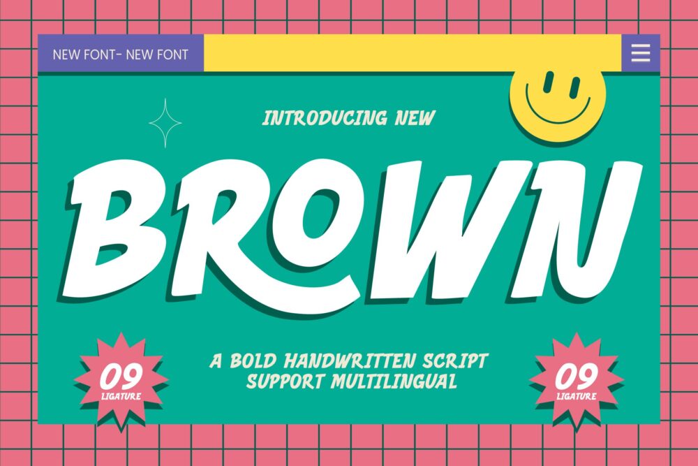 Bold Handwritten Script Font