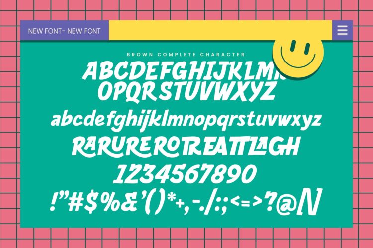 Bold Handwritten Script Font