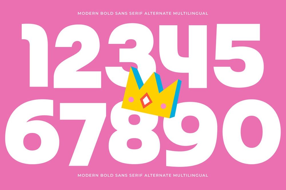 Modern Bold Sans Serif Font