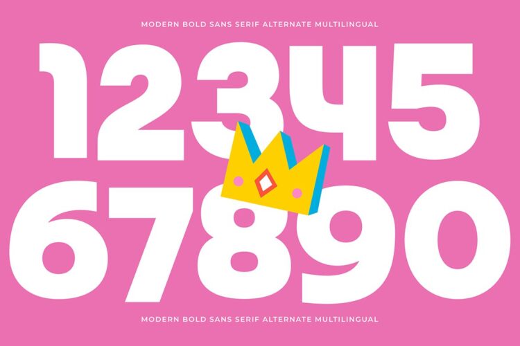 Modern Bold Sans Serif Font