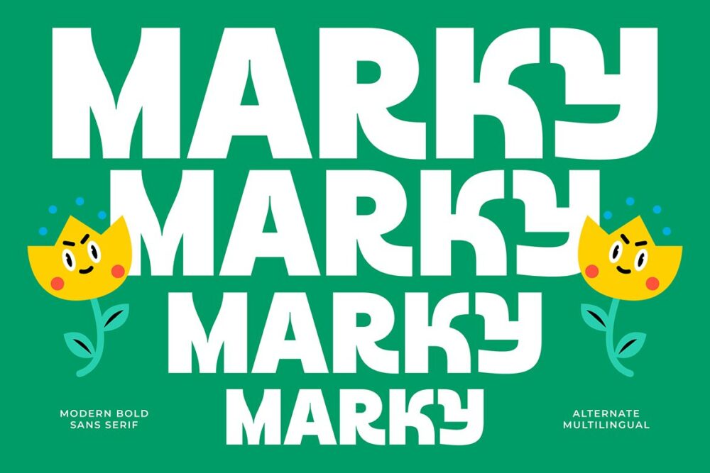 Modern Bold Sans Serif Font