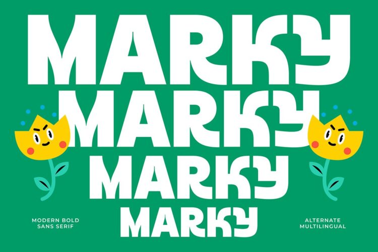 Modern Bold Sans Serif Font