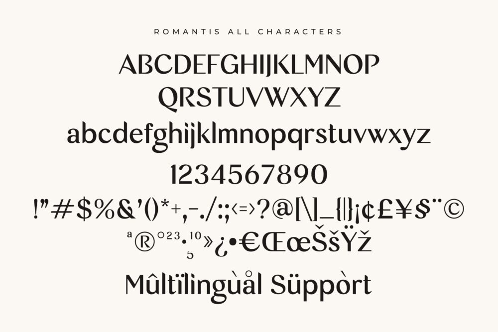 Modern Elegant Sans Serif Font