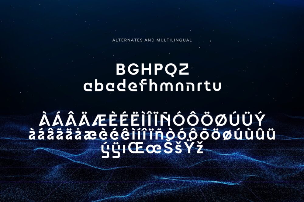Modern Geometric Font