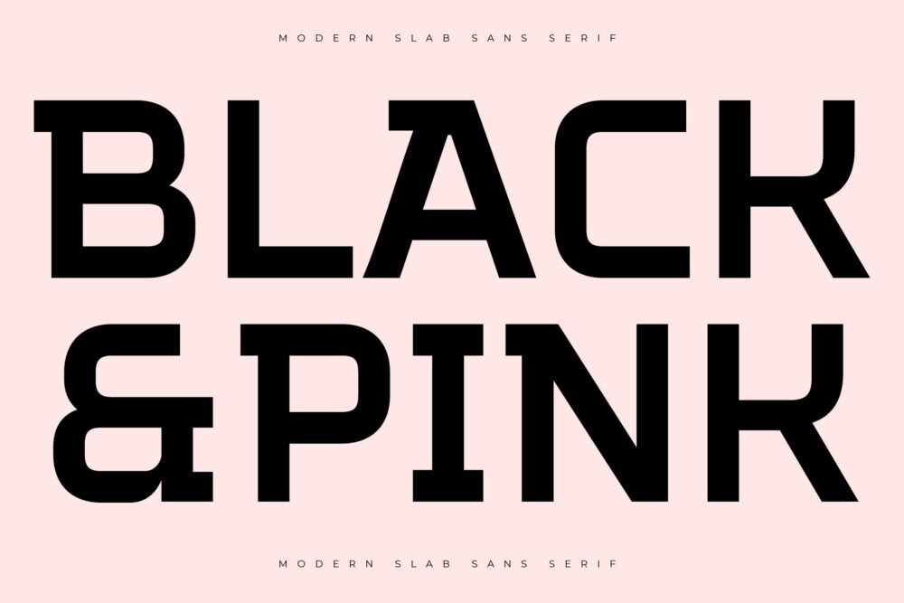 Modern Slab Sans Serif Font