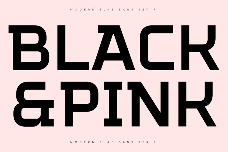 Modern Slab Sans Serif Font