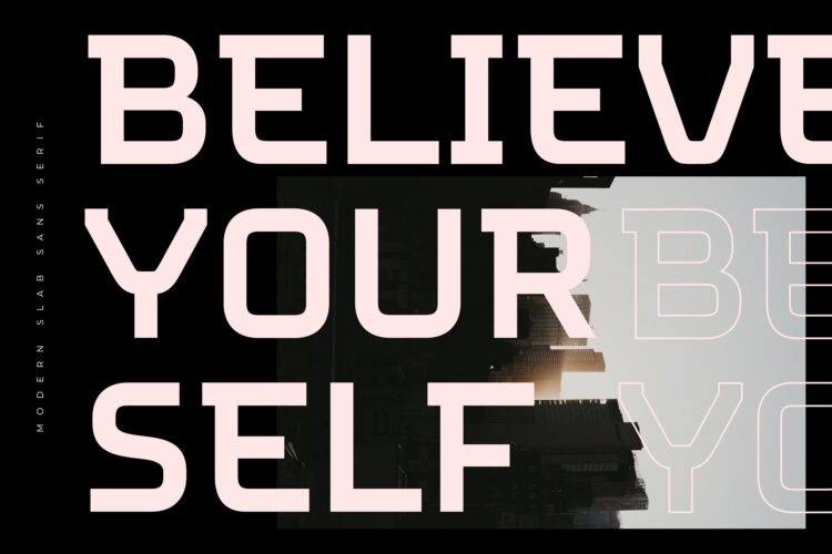 Modern Slab Sans Serif Font