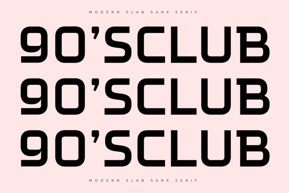Modern Slab Sans Serif Font