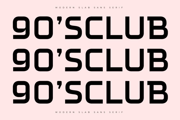 Modern Slab Sans Serif Font